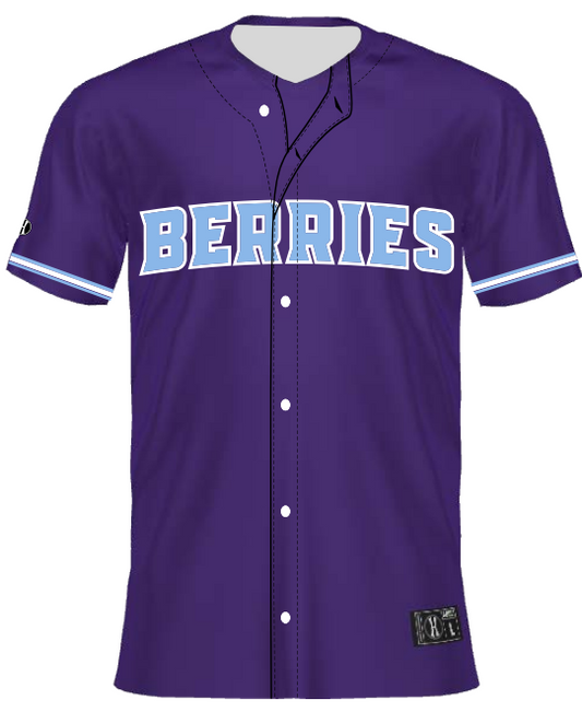 Adult Purple Button-Up Jersey